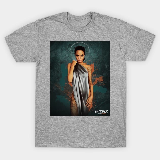 angelina jolie art T-Shirt by Shebelbayn